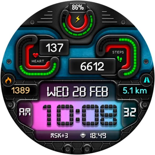 Digital BUBAS URX17 Watch face screenshot 21