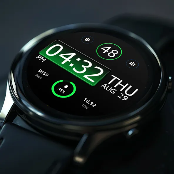 Key WF31 Digital Watch Face screenshot 6