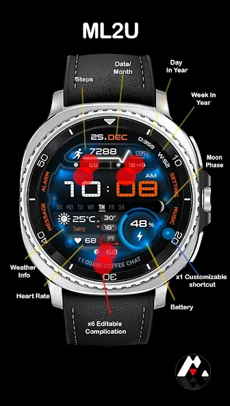 ML2U 361 Watch Face screenshot 2