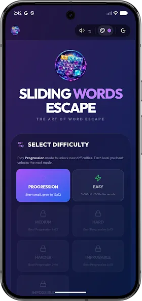 Sliding Words Escape Offline screenshot 6