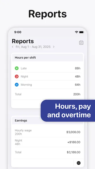 Supershift Shift Work Calendar screenshot 5