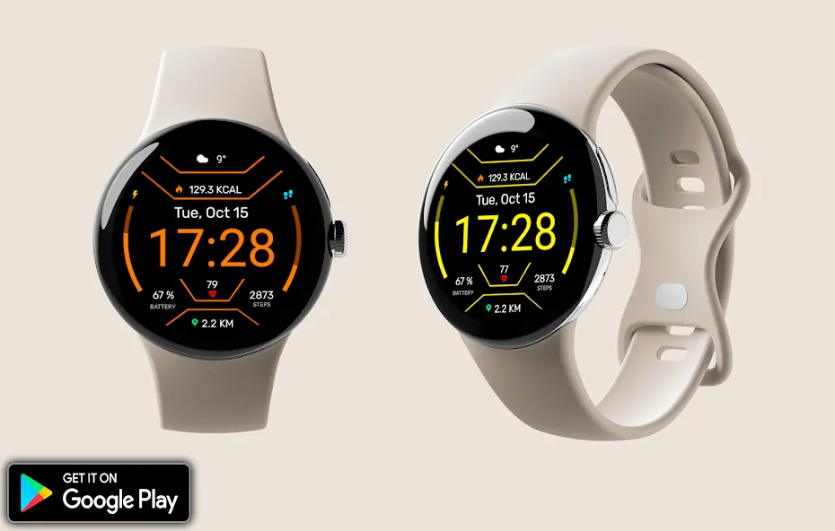 Digital Mites Watch face screenshot 2
