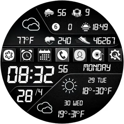 N-SPORT739 Digital Watch Face screenshot 10