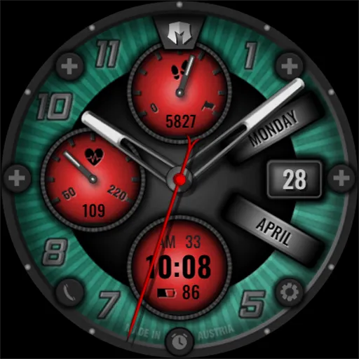 DM144 Analog Active Watch Face screenshot 3