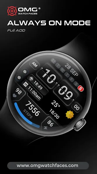 OMG 38 - Digital Watch Face screenshot 6