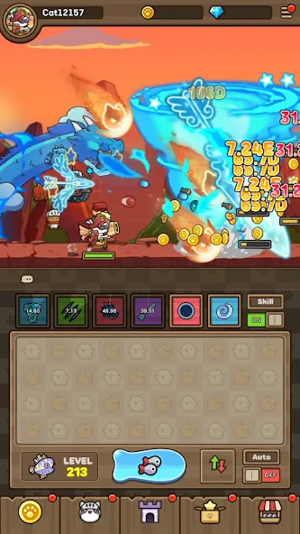 Cat Hero : Idle RPG screenshot 6