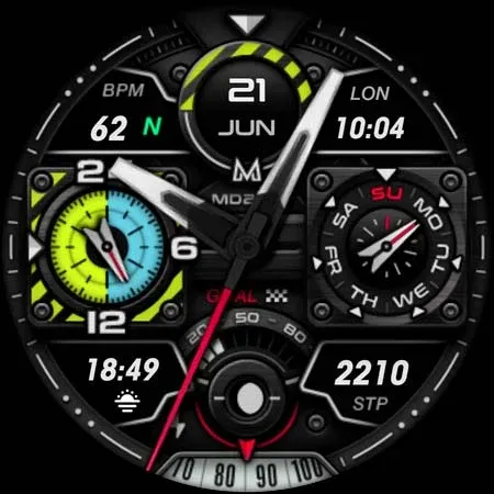 MD284 Analog watch face screenshot 16