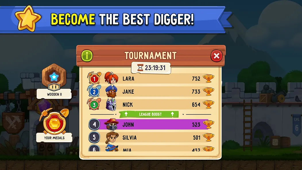Escavar! Jogo da mina de ouro screenshot 2