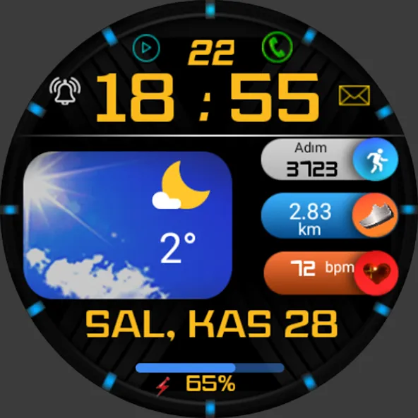 FSW248 digital Watchface screenshot 5