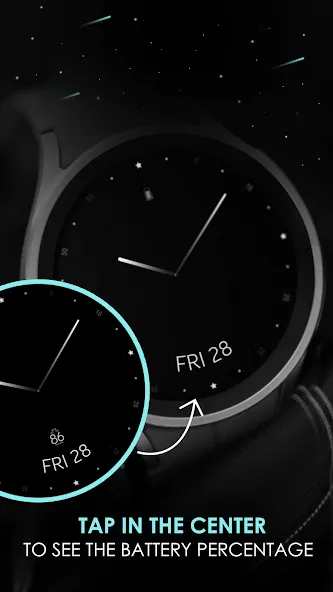 Minimal Black v20 Watch Face screenshot 4