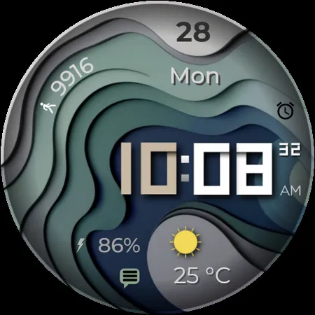 WAVES - Digital Watch Face screenshot 10