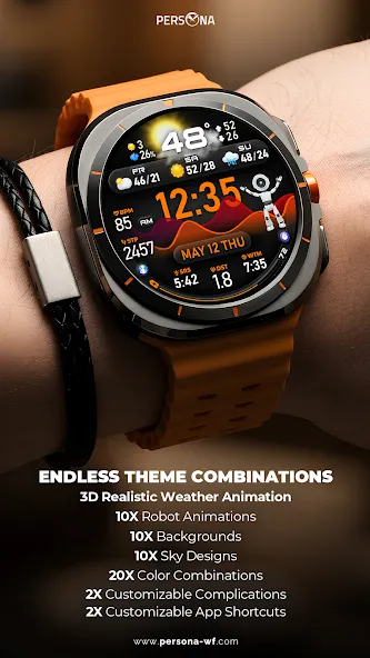 PER33 Ultra Chart Watch Face screenshot 2
