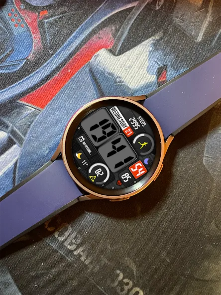 Digital watch face MB356 screenshot 2