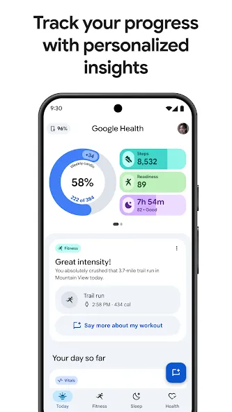 Google Health (Fitbit) screenshot 1
