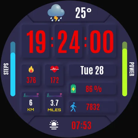Renna Digital Watch Face screenshot 33