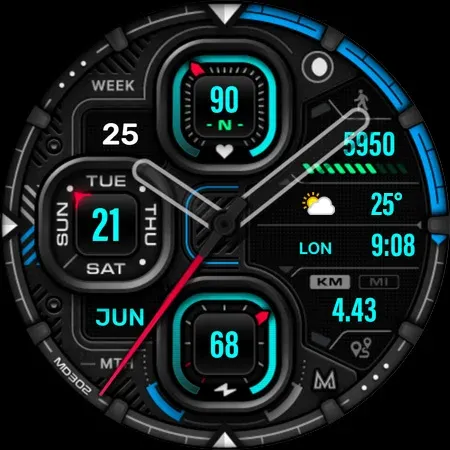 MD302 Analog watch face screenshot 27
