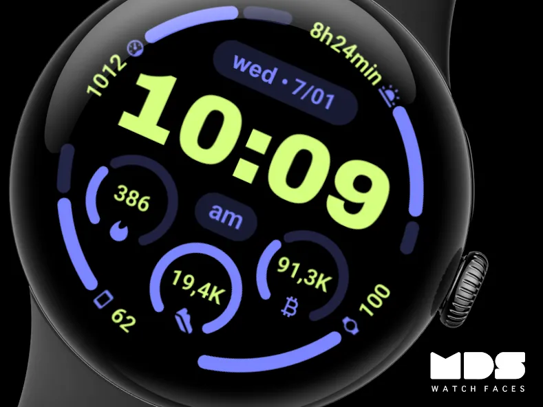 MDS08 Digital Watch Face screenshot 8