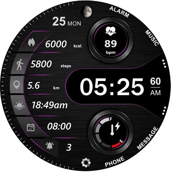 A340 Digital Watch Face screenshot 27