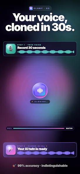 Clony: AI Voice & Face Cloning screenshot 2