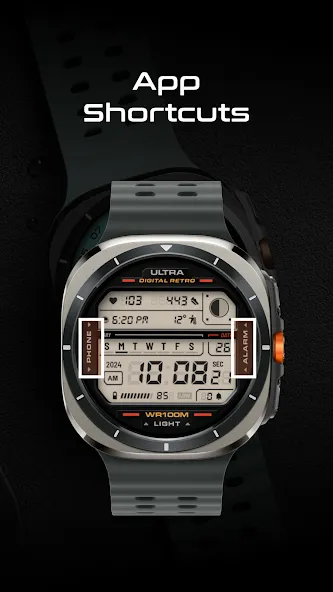 ULTRA Digital Retro watch face screenshot 6
