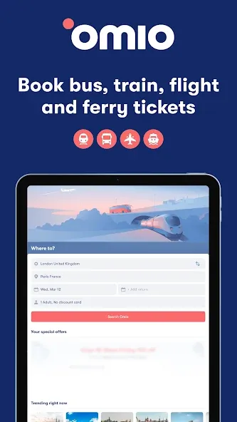 Omio: Book Train, Bus, Flights screenshot 8
