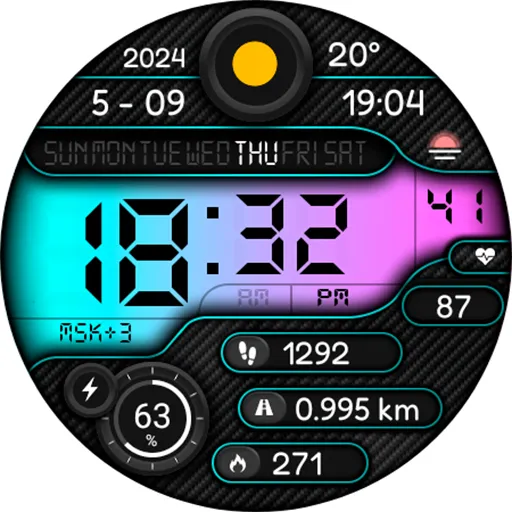 Digital Lork Watch Face screenshot 19