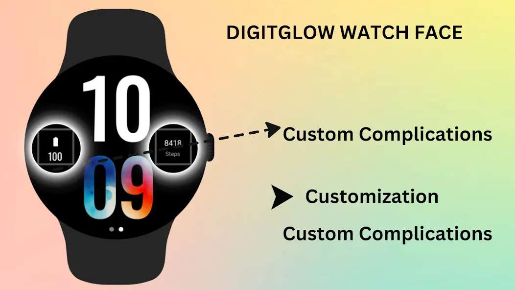 DigitGlow Watch Face screenshot 4
