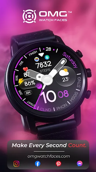 OMG 330 Hybrid Watch Face screenshot 3