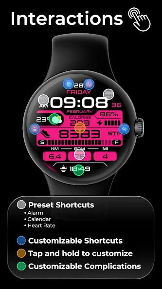 OMG 193 Digital Watch Face screenshot 6