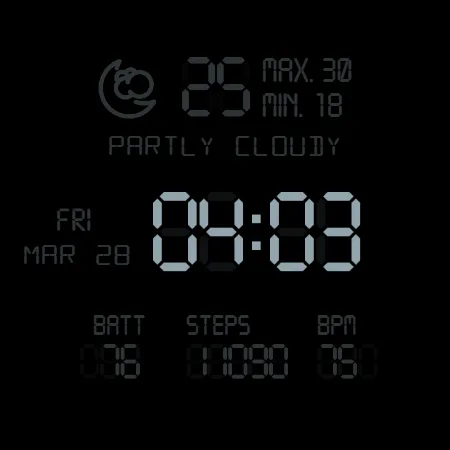 LCD Watch face screenshot 23