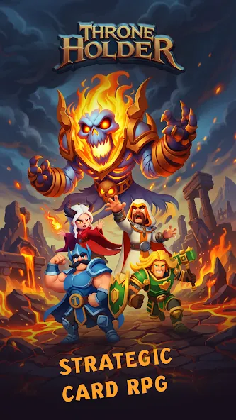 Throne Holder: Card Heroes RPG screenshot 1