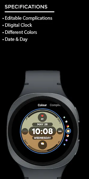 Night Core 10 Digital Face screenshot 4