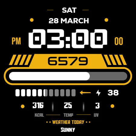 Stepox WatchFace screenshot 9