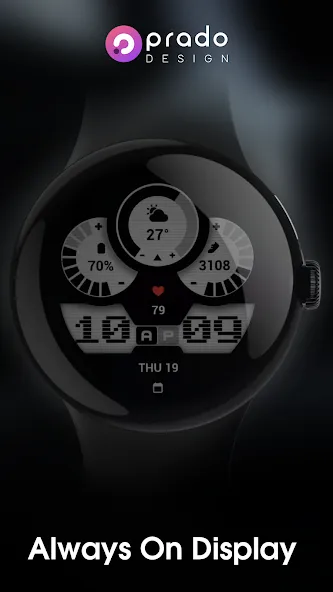 PRADO 84 Digital Watch Face screenshot 7