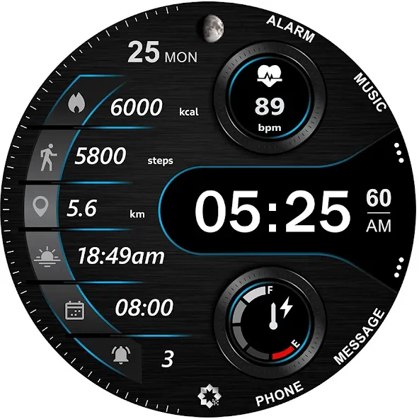 A340 Digital Watch Face screenshot 26