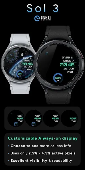 Sol 3 - animated watch face screenshot 4