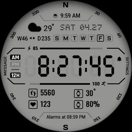 ACRO Perfect BW Watchface screenshot 27