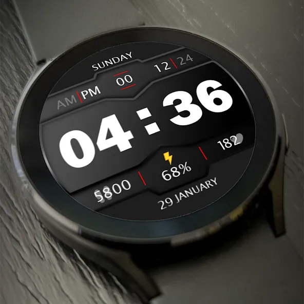 Digital Watch Face Key 017 screenshot 2