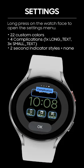 JHW Digital You 2: Watch face screenshot 3