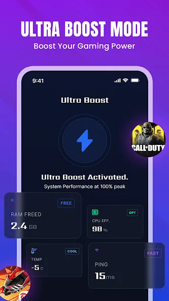 Game Booster: GFX & Lag Fix screenshot 2