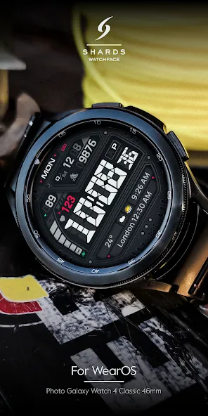 SH058 Watch Face, WearOS watch screenshot 2