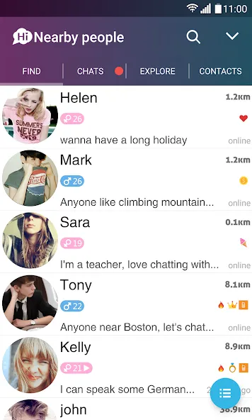 SayHi! Chatten Flirten Treffen screenshot 1