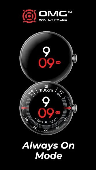 OMG 340 - Minimal Watch Face screenshot 7