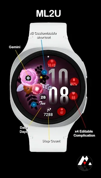 ML2U 313 Floral Digital Art screenshot 2