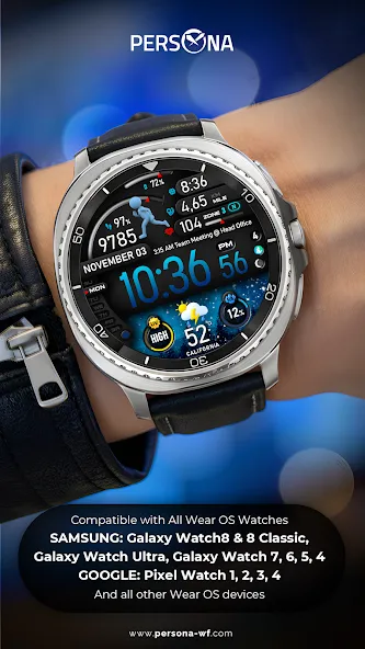 PER23 Platinum Watch Face screenshot 6