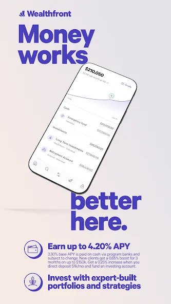 Wealthfront: Save and Invest screenshot 1