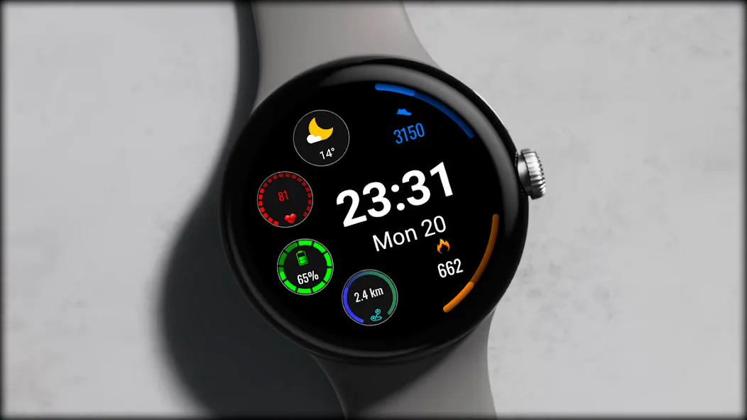 Digital Muran Watch Face screenshot 2