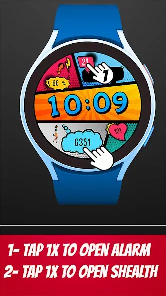 Pars Pop Art Watch Face screenshot 3