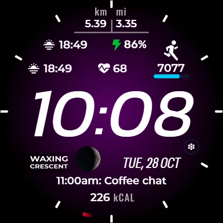 Satisfy 100 Digital watch face screenshot 11