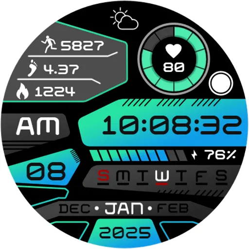 Digital Quantum HUD Watch Face screenshot 13